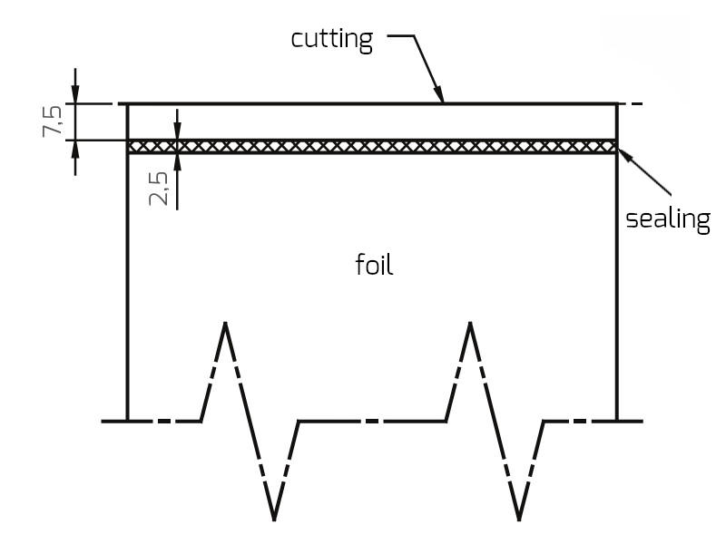 C-TYPE impulse sealer sealing and cutting