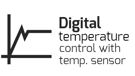 Digital temperature control with temperature sensor