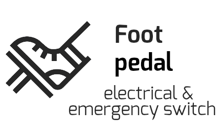 Foot pedal: electrical & emergency switch