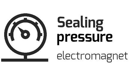sealing pressure by electromagnet