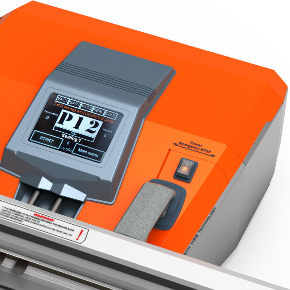 V-TYPE high performance industrial vacuum impulse sealer program settings